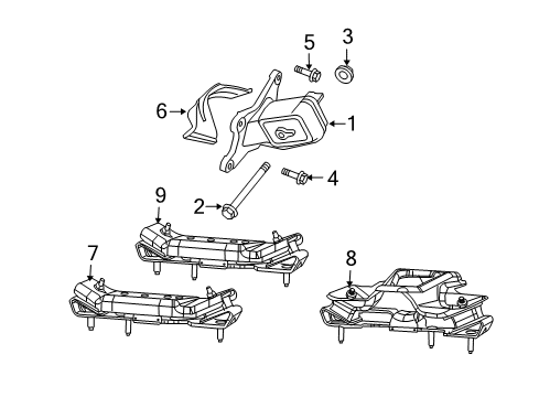 2008 Jeep Wrangler Shield Diagram for 52126193AA