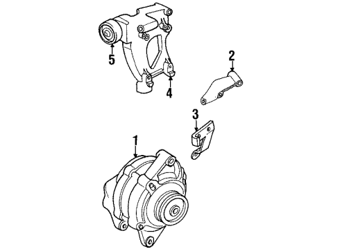 1997 Chrysler Sebring Alternator Diagram for 4671320
