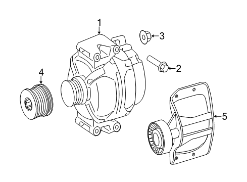 2009 Dodge Sprinter 3500 Alternator Diagram for R8022877AB