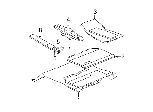 2016 Jeep Wrangler Lid, Rear Diagram for 1PM27DX9AD