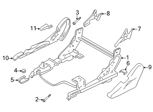 2005 Chrysler Sebring Tracks & Components Diagram 3 - Thumbnail