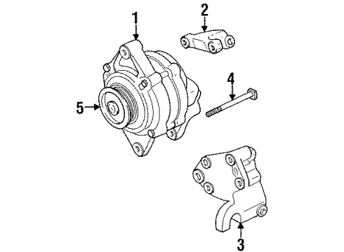 1997 Chrysler Sebring Alternator Diagram for R4609131AA