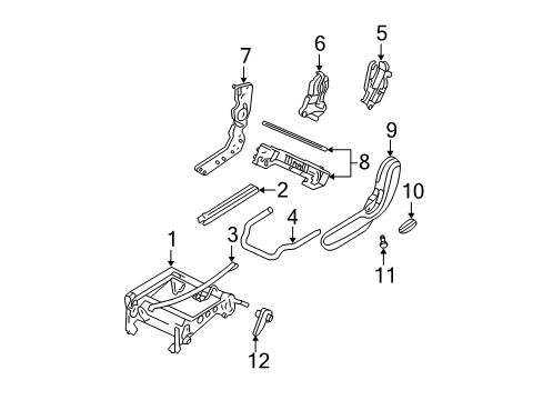 2004 Chrysler Pacifica Outer Cover, Taupe, Center Passenger Side Diagram for YM561L5AA