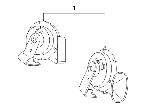 2009 Chrysler Aspen Horn Diagram 2 - Thumbnail
