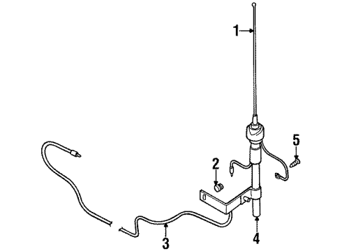 1996 Dodge Avenger Antenna & Radio Diagram