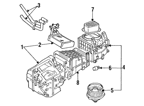 1995 Dodge Stealth Window Relay Diagram for MB084670
