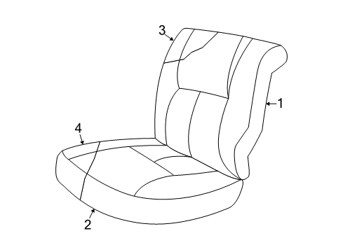 1998 Dodge Intrepid Rear Seat Components Diagram