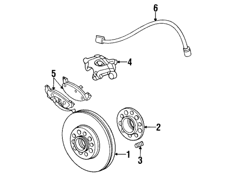 2002 Chrysler Prowler Brake Rotor Diagram for 4815750