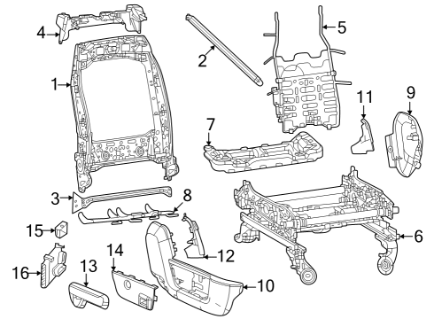 2023 Ram 3500 Bezel Diagram for 6VA60TX7AA