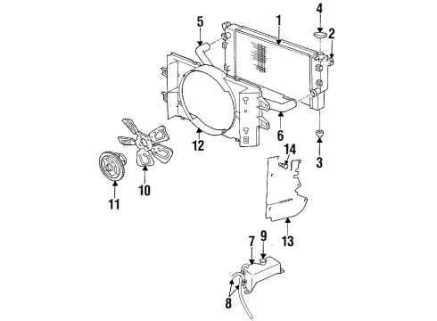 2001 Dodge Ram 2500 Reservoir Hose Diagram for HHR00290AA
