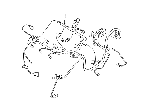 2011 Dodge Avenger Engine Harness Diagram for 68085936AE