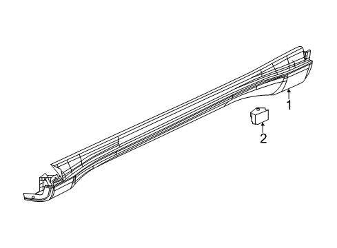 2017 Jeep Compass Molding - Sill Diagram for 7ST35RXFAA