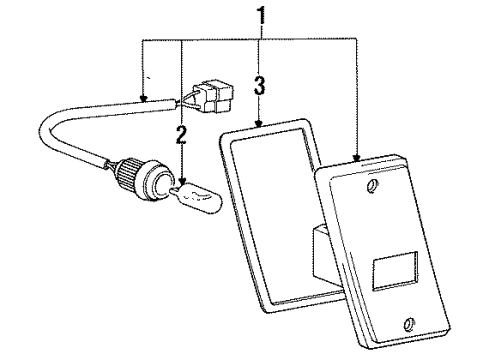 1984 Dodge Colt Side Marker Lamps Diagram