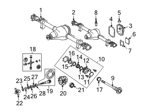 2006 Dodge Sprinter 3500 Rear Seal, Inner Diagram for 5139760AA