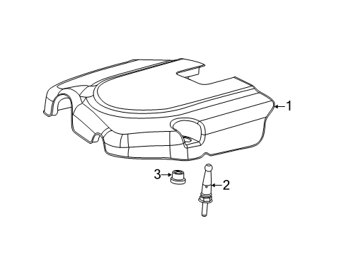 2014 Ram C/V Engine Cover Diagram for 4593876AD