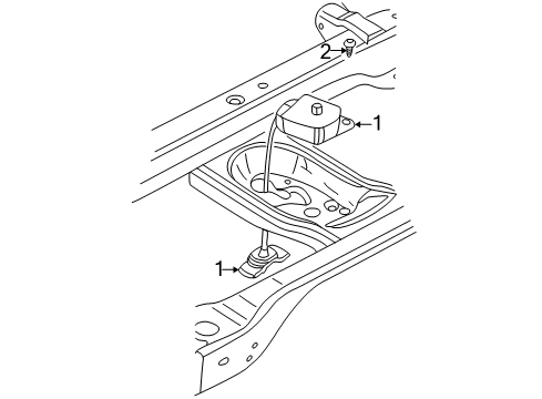 1999 Dodge Durango Winch, Rear Diagram for 52019816AC