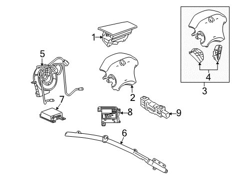 2005 Dodge Stratus Clockspring Diagram for 4649194AC