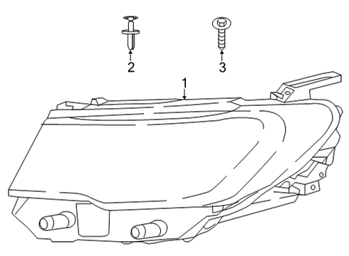 2023 Jeep Compass Headlamp Diagram for 68441586AG