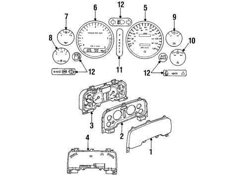 1994 Dodge Ram 1500 Shift Indicator Diagram for 56020315