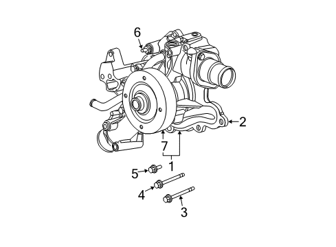 2005 Dodge Durango Water Pump Diagram 3 - Thumbnail