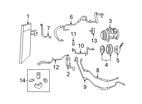 2008 Chrysler Town & Country Clutch Kit Diagram for 68031615AA