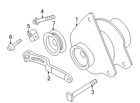 2001 Dodge Stratus Alternator Diagram 2 - Thumbnail