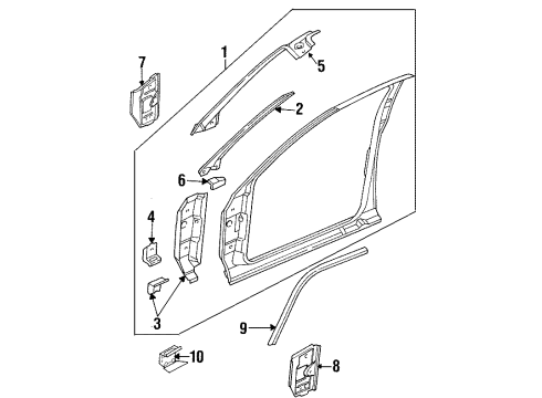 1994 Dodge Ram 2500 Hinge Pillar Diagram