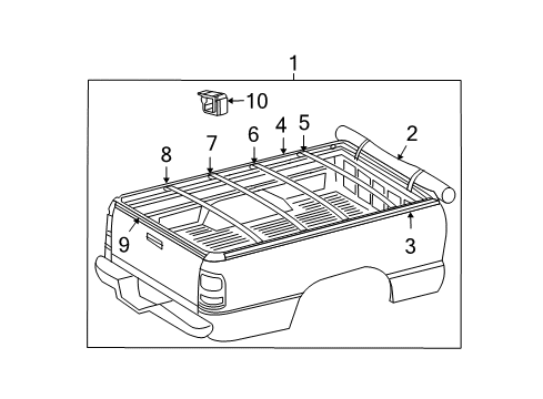 2008 Dodge Ram 1500 Frame Assembly Diagram for 55276839AA