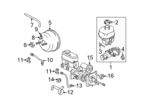 2007 Dodge Ram 1500 Cap Nut Diagram for 5072523AA