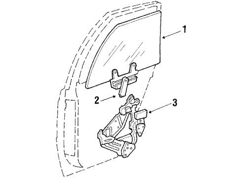 1991 Dodge Shadow Rear Door Diagram