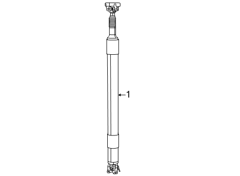 2025 Ram 1500 Drive Shaft - Rear Diagram