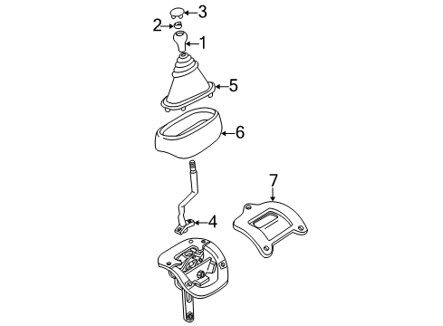 2003 Dodge Ram 2500 Shifter Trim Diagram 3 - Thumbnail