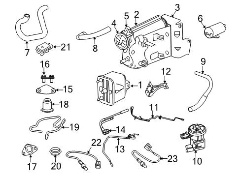 2006 Dodge Ram 3500 Oxygen Sensor, Front Diagram for 56029050AA