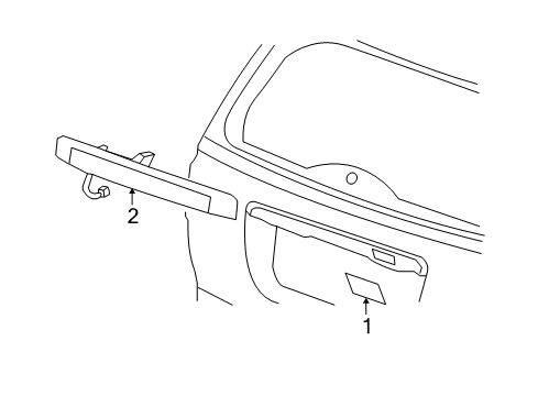 2009 Jeep Patriot Lamp Lens Clip Diagram for 68025107AA