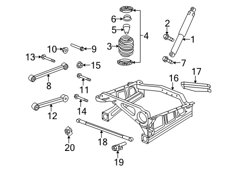 2008 Jeep Commander Bumper, Rear Diagram for 52089343AA
