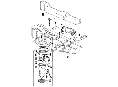 Fuel Pump Assembly Diagram for 4897426AE