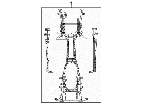 2017 Dodge Viper Frame Assembly Diagram for 5181651AG