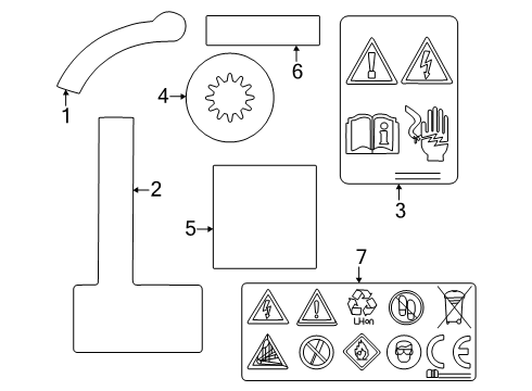 2024 Dodge Charger Daytona Information Labels Diagram