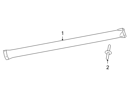 2013 Dodge Journey Rocker Molding, Passenger Side Diagram for 68219748AC