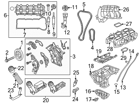 2014 Dodge Avenger Oxygen Sensor, Front Passenger Side Diagram for 5149180AB