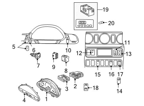 2005 Dodge Sprinter 2500 Stoplamp Switch Diagram for 68056230AA