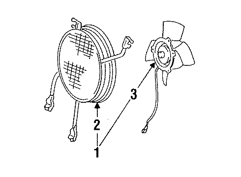 1990 Dodge Ram 50 Cooling Fan Diagram 2 - Thumbnail