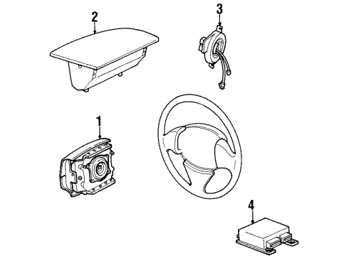 1996 Chrysler Sebring Control Module Diagram for 4608307