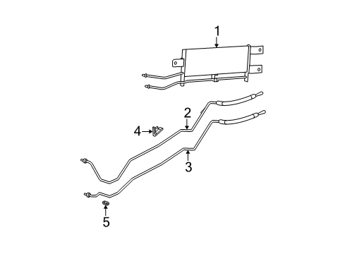 2007 Dodge Durango Transmission Cooler Diagram for 52029009AB