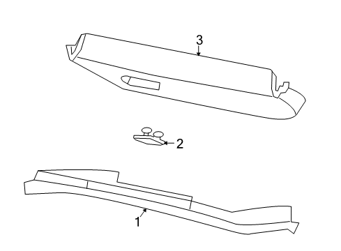 2004 Chrysler Crossfire Window Molding Cover Diagram for 1BW01BD1AA