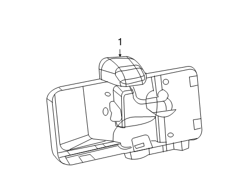2012 Jeep Wrangler Lamp Bracket Diagram for 68064720AA
