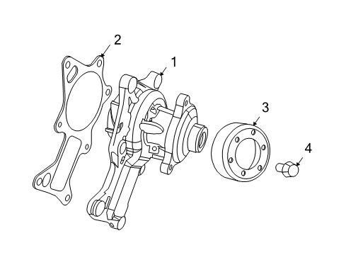 2009 Jeep Wrangler Pulley Diagram for 53032861AA