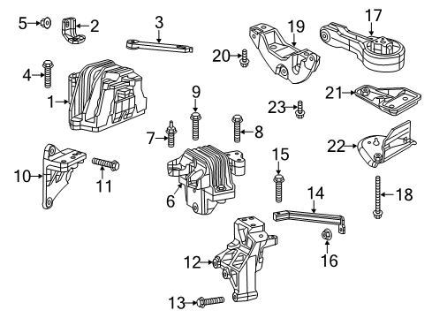 2013 Dodge Journey Bracket, Lower Diagram for 68146571AA