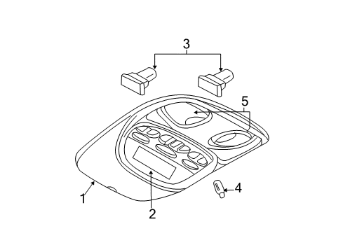 2008 Dodge Durango Lamp Lens Diagram for 5KS68BD1AC