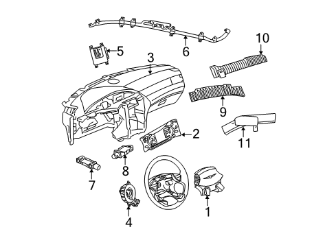 2006 Chrysler Pacifica Diagnostic Module Diagram for 4606933AC